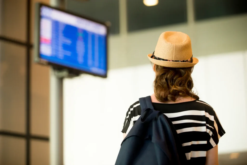 Woman at the airport